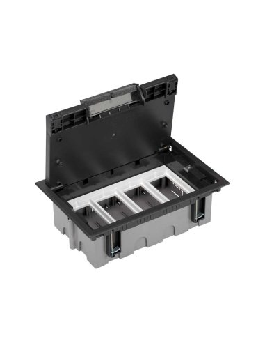 Caja de suelo regulable para 8 elementos en instalación de suelo de pavimento grafito S - A000990074 CON_CON 52050004-038