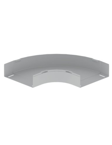 66 Curva plana de 90° gris RAL7035 100X300 U23X 66330 - A000990542 UNEX 66330 (EMBALAJE DE 2 UNIDADES)