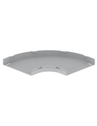 66 Curva plana de 90° gris RAL7035 60X400 U23X 66410 - A000990543 UNEX 66410