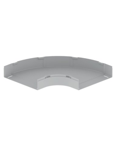 66 Curva plana de 90° gris RAL7035 100X400 U23X 66430 - A000990546 UNEX 66430