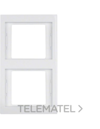 Marco con 2 elementos vertical K1 blanco polar - A001001134 HAGER 13237009