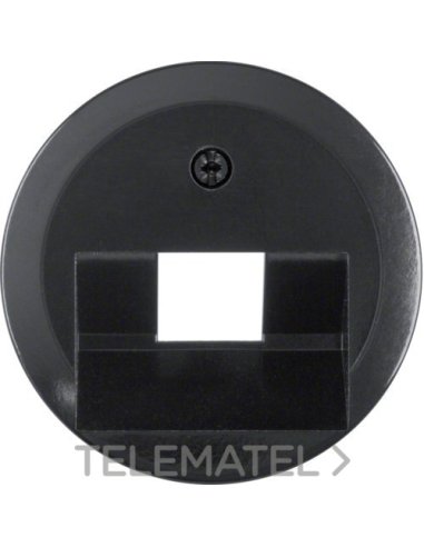 Placa central nostalgia para 1 toma EUA negro - A001001301 HAGER 140701