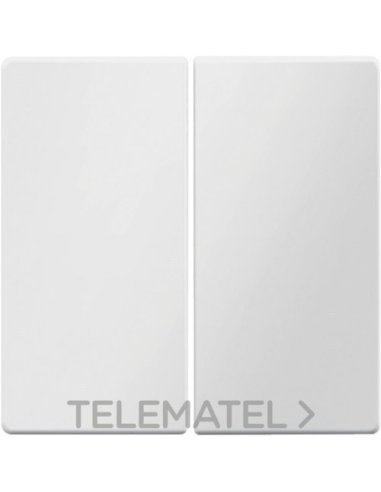 Tecla doble Q.1 blanco polar aterciopelado - A001001756 HAGER 16236089