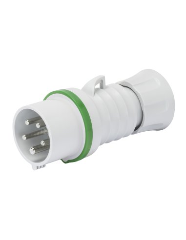 CLAVIJA MÓVIL RECTA HP - IP44/IP54 - 3P+T 16A MÁS QUE 50V 100-300HZ - VERDE - 10H - CON - A001065647 GEWISS GW60705H