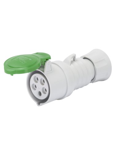 BASE MÓVIL RECTA HP - IP44/IP54 - 3P+T 16A MÁS QUE 50V 100-300HZ - VERDE - 10H - CONEXI - A001065876 GEWISS GW62705H