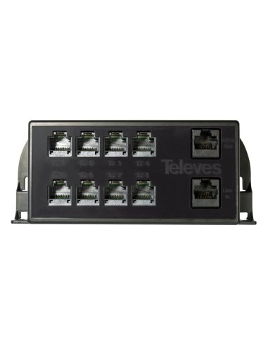 Multiplexor pasivo RJ45 1 M/9 H salida ADSL - A001069135 TELEVES 546501