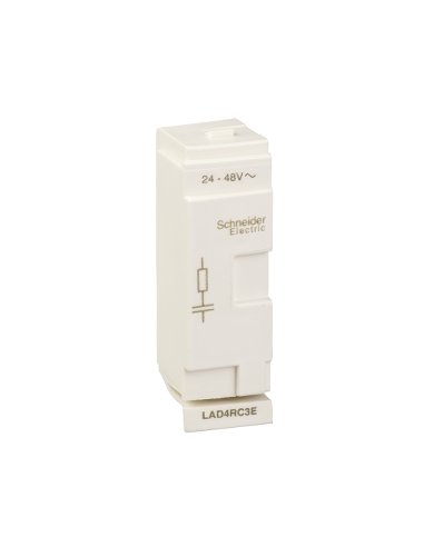 módulo antiparasita - TeSys D - circuito RC 110/240VCA - D40A...D65A/DT60A/DT80A - A001126074 SCHNEIDER ELECTRIC LAD4RC3U