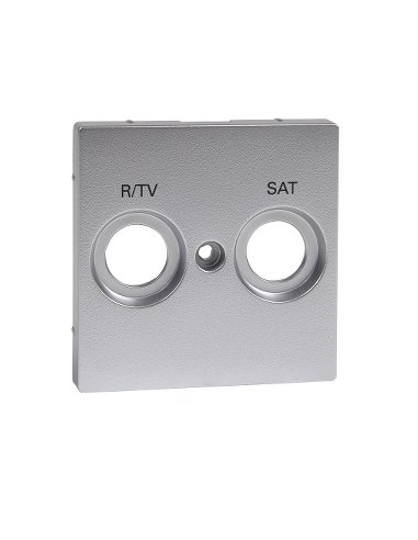 Caratula Toma R-TV/SAT Elegance Aluminio - A001134793 SCHNEIDER ELECTRIC MTN299260