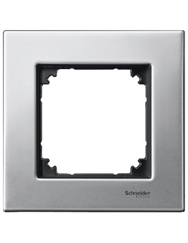 Marco 1 elem. elegance Acero - A001135025 SCHNEIDER ELECTRIC MTN403160