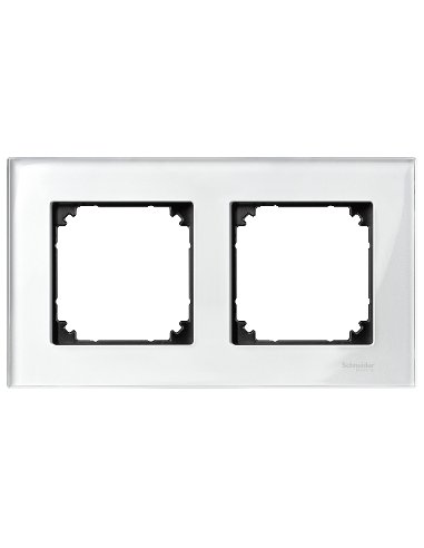 Marco 2 elem. elegance cristal Blanco - A001135048 SCHNEIDER ELECTRIC MTN404219