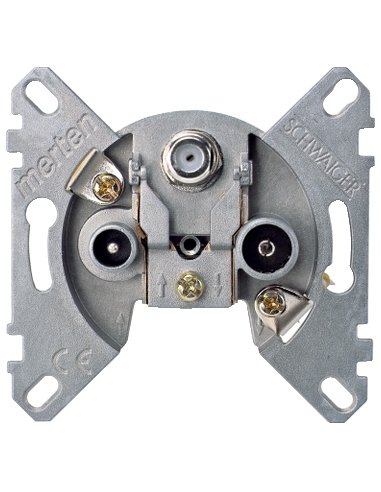 Antenna single socket-outlet insert