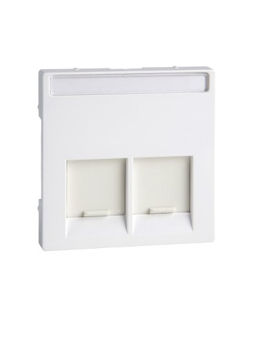 Elegance Tapa para conector RJ45 doble color Blanco activo - A001135307 SCHNEIDER ELECTRIC MTN469925