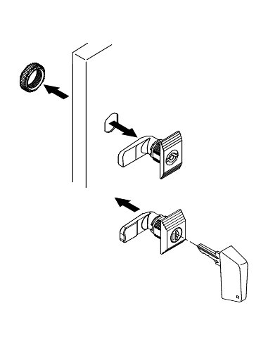 Bloque de palanca metalica por llave 405 para Spacial CRN - A001136583 SCHNEIDER ELECTRIC NSYCLL405CRN