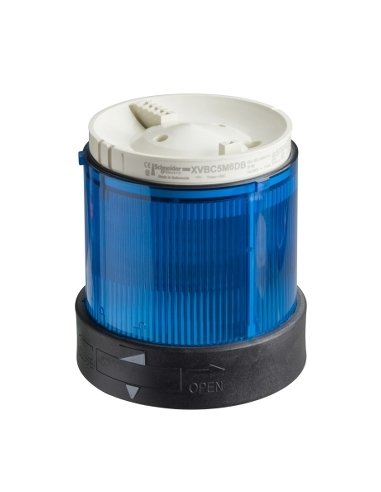 Unidad iluminada - luz fixa - azul - 250 v