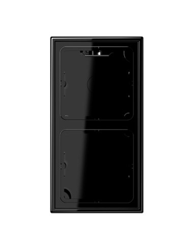 Marco doble LS CUBE negro - A001178291 JUNG LS582ASW