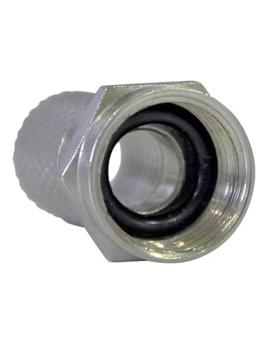 Conector F roscado con junta T100 caja 100 - A001188362 TELEVES 417101 (EMBALAJE DE 100 UNIDADES)