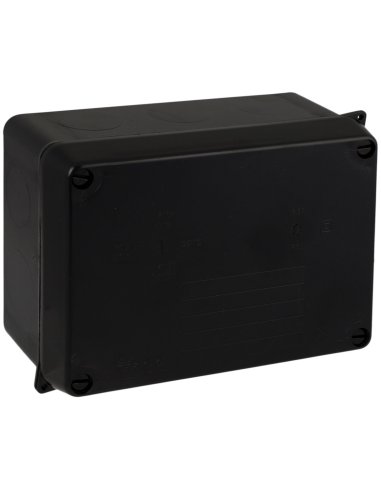 Caja estanca de conexión 153 x 110 x 65 mm sin conos. Color negro. - A001207658 SOLERA 816N (EMBALAJE DE 4 UNIDADES)