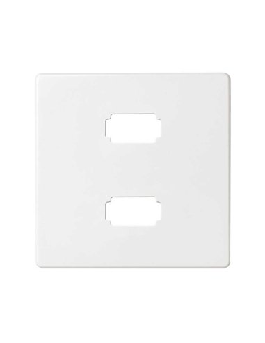 Placa para 2 conectores USB 2.0 tipo A blanco Simon 82 - A001210047 SIMON 8201090-030