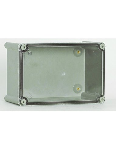 CAJA DOBLE AISLAMIENTO IP66 POLIÉSTER TAPA PC TRANSPARENTE 3x2 MÓDULOS - A001310281 IDE ROC32PT (EMBALAJE DE 4 UNIDADES)