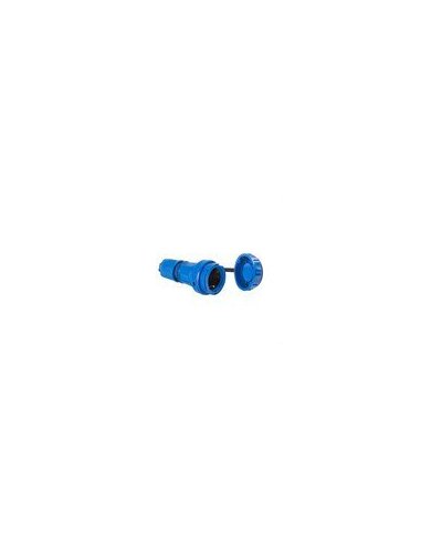 BASE AÉREA TIPO SCHUKO IP68-IP66 2P+T 250V 16A AZUL CONTACTO LATERAL - A001327905 IDE 00118