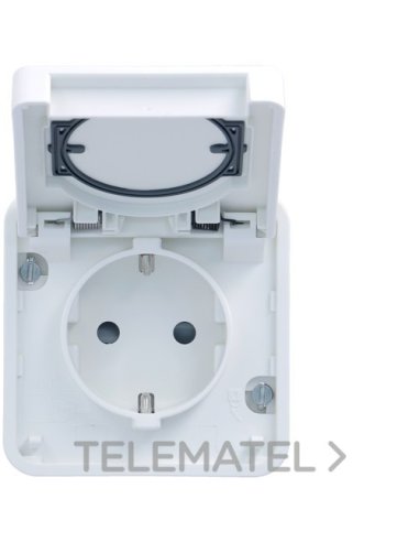 Toma schuko estanca blanco - A001370974 HAGER WNA161B