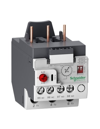 Relé Electrónico de Sobrecarga Térmica TeSys 1.6-8A Clase 5-30A - A001395071 SCHNEIDER ELECTRIC LR9D08