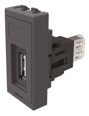 Conector 1 x USB 2.0 1M AN - A001452606 NIESSEN T2055.6 AN (EMBALAJE DE 5 UNIDADES)