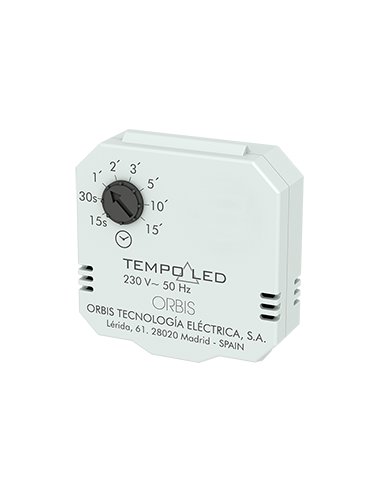 TEMPOLED 230 V TEMPORIZ.REGULABLE DE 15 S A 15 MIN. MTJE CAJA MEC. UNIVERSAL. INSTALAC. - A001473705 ORBIS OB200007