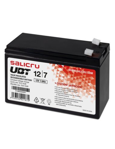 Salicru UBT 12/7 - Batería AGM recargable de  7 Ah / 12 V - A001481637 SALICRU 013BS000001