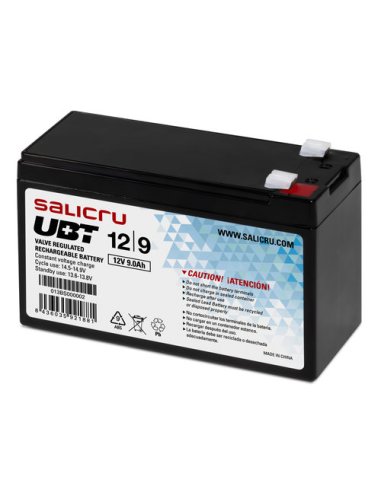 Salicru UBT 12/9 - Batería AGM recargable de  9 Ah / 12 V - A001481638 SALICRU 013BS000002