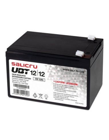 Salicru UBT 12/12 - Batería AGM recargable de  12 Ah / 12 V - A001481639 SALICRU 013BS000003