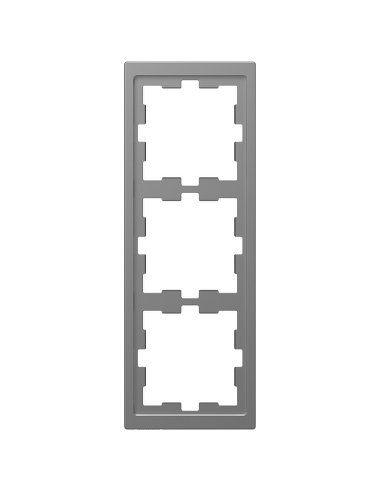 D-Life Marco 3 elementos para montaje horizontal y vertical color Aluminio - A001505997 SCHNEIDER ELECTRIC MTN4030-6536