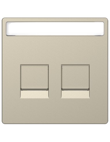 Tapa RJ45 doble Keystone D-Life Sahara - A001506082 SCHNEIDER ELECTRIC MTN4564-6033