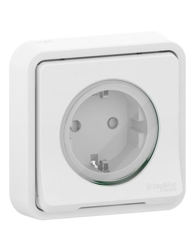 Mureva Styl - Enchufe 2P+T - Empotrar - IP55 -Blanco - A001506231 SCHNEIDER ELECTRIC MUR40003