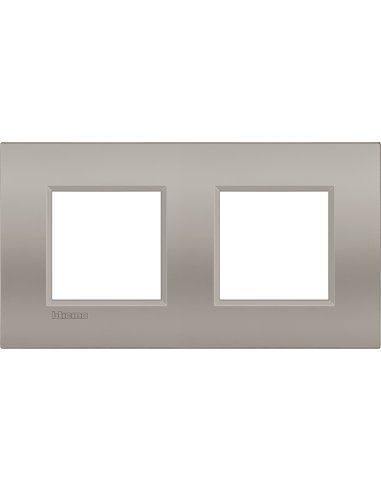 Placa embellecedora Livinglight AIR de color Arena - 2x2 módulos - A001522714 LEGRAND LNE4802M2SB