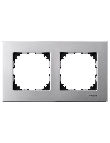 Marco 2 elementos Elegance Aluminio - A001523553 SCHNEIDER ELECTRIC MTN4020-3160