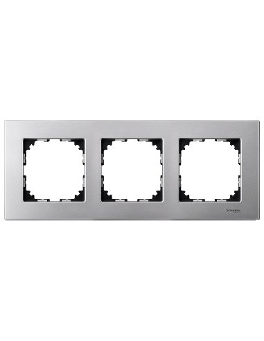 Marco 3 elementos Elegance Aluminio - A001523557 SCHNEIDER ELECTRIC MTN4030-3160