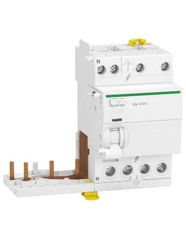 Acti9 Vigi iCG40 - bloque Vigi - 3P+N - 25A - 30mA - tipo AC - A001609030 SCHNEIDER ELECTRIC A9Y72725