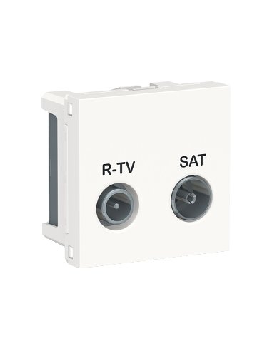 New Unica Toma R-TV/SAT Derivacion unica Polar - A001609513 SCHNEIDER ELECTRIC NU345418