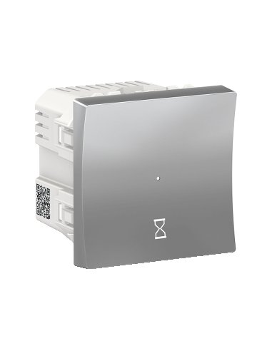 New Unica Interruptor temporizado 10A Color Aluminio - A001609565 SCHNEIDER ELECTRIC NU353530