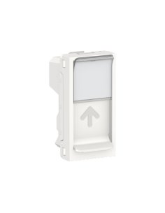 New Unica Caratula RJ45 1 mod. Keystone Blanco Polar - A001609710 SCHNEIDER ELECTRIC NU946018