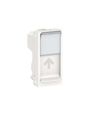 New Unica Caratula RJ45 1 mod. Keystone Blanco Polar - A001609710 SCHNEIDER ELECTRIC NU946018