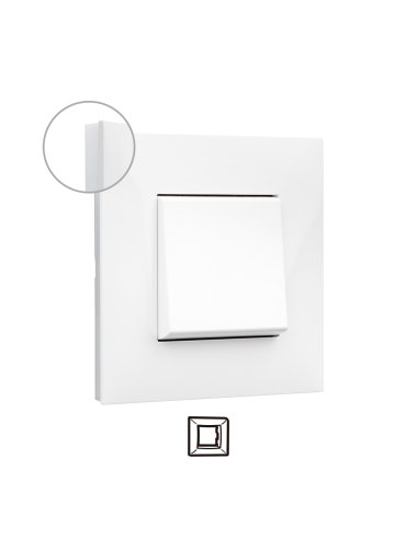 Placa embellecedora Valena Next de 1 elemento de color blanco - A001625305 LEGRAND 741001