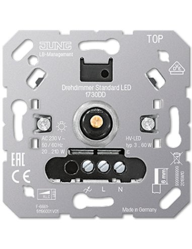 Dimmer giratorio estándar para LED JUNG 1730DD