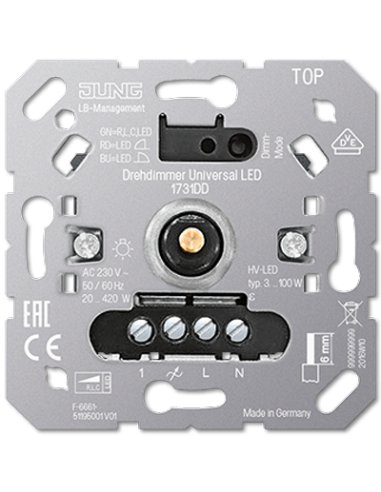 Dimmer giratorio universal para LED JUNG 1731DD