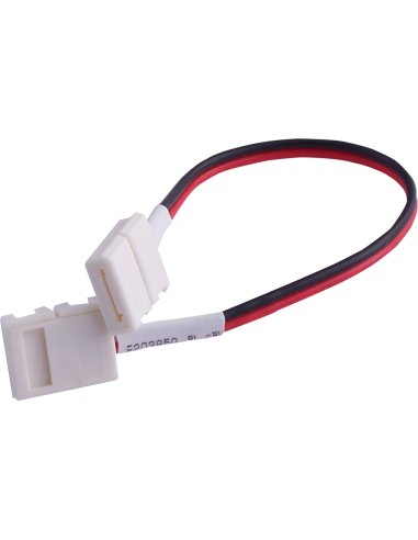 CONECTOR CLIP PARA TIRA LED 8MM CON CABLE 10CM - A001700294 ROBLAN CONCLIP203528SS