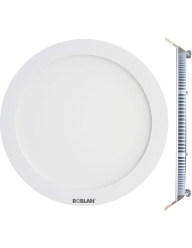 DOWNLIGHT CIRCULAR 12W 780LM 6500K 172X22MM BLANCA - A001700377 ROBLAN DPANEL12B