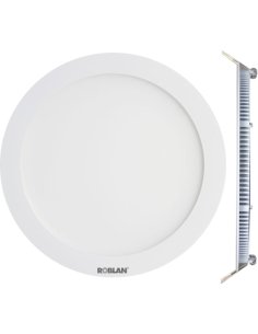 DOWNLIGHT CIRCULAR 18W 1600LM 3000K 225X22MM BLANCO - A001700381 ROBLAN DPANEL18C