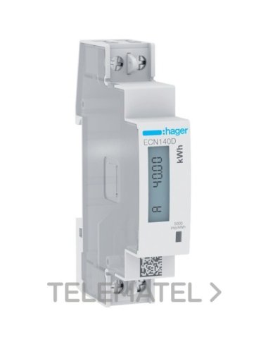 Contador de energía 1F direct 40A 1M - A001703492 HAGER ECN140D