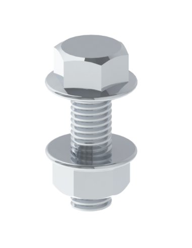 66 Tornillo DIN 6921 M8x25 AISI 316 66829-A4 - A001704704 UNEX 66829-A4 (EMBALAJE DE 100 UNIDADES)